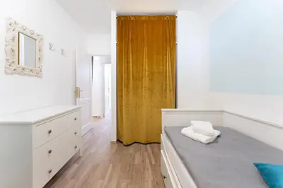 Cama o camas de una habitación en Pool View Apartment Los Cactus