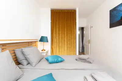 Cama o camas de una habitación en Pool View Apartment Los Cactus