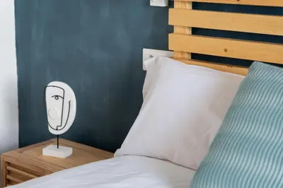 Cama o camas de una habitación en Casa Petra