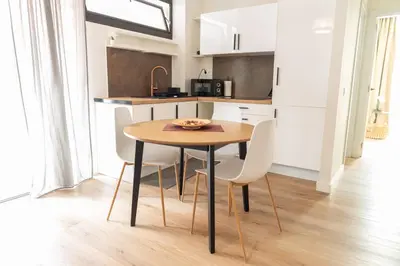 Una cocina o zona de cocina en Preciosa Reina