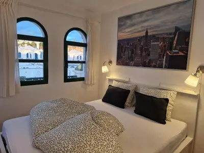 Cama o camas de una habitación en Bungalow Faro y Dunas Maspalomas