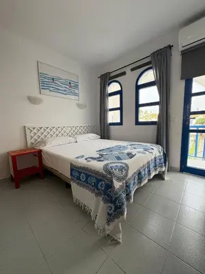 Cama o camas de una habitación en Sunny poolview bungalow in Maspalomas