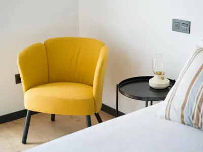 Zona de estar de Gran apartamento cerca de playa Las Canteras con gimnasio A3B