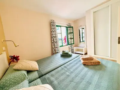 Cama o camas de una habitación en Relax Mogán vivienda vacacional