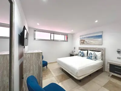 Cama o camas de una habitación en Estrella Del Sur Tauro Ocean Wiew Heated Pool