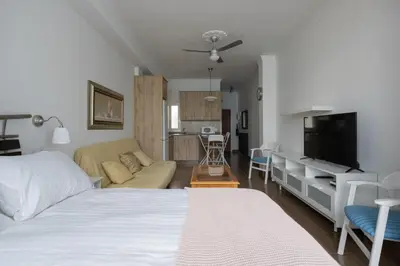 Cama o camas de una habitación en Hierro Beach Studio