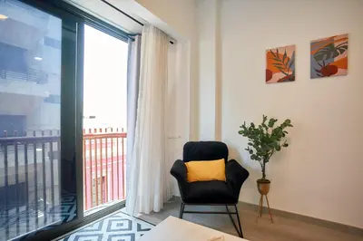 Cama o camas de una habitación en Urban Flat in Santa Catalina - 4 min walk to beach