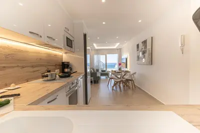 Una cocina o zona de cocina en Apto Danubio Ocean View