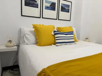 Cama o camas de una habitación en Lindamar Seeside Loft