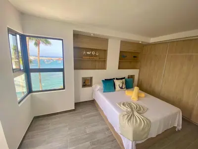 Cama o camas de una habitación en VV Las Marañuelas
