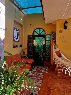 Zona de estar de La Escuelita