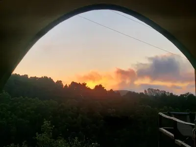 Amanecer o atardecer desde la casa o chalet o alrededores