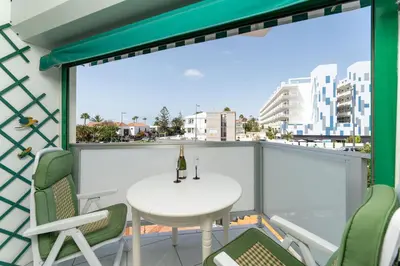 Un balcón o terraza de Apartamento Sol Oceano