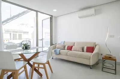 Zona de estar de Fisher penthouse