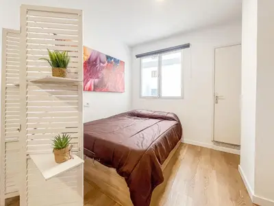 Cama o camas de una habitación en Cozy Studio Las Canteras - 2min Walk to Beach