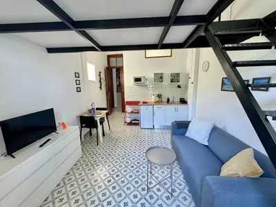 Una televisión o centro de entretenimiento en Studio La Palma
