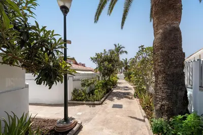 Jardín al aire libre en Bungalow & Garten Los Porches