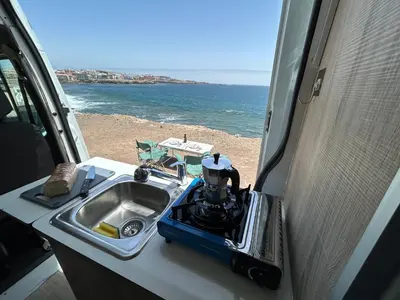 Paisaje cerca de este camping