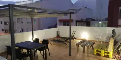 Un balcón o terraza de Green Sheep Guest House