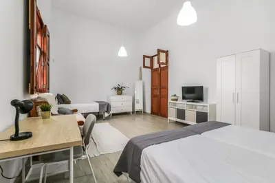 Cama o camas de una habitación en Casa Caraish Arucas Rooms