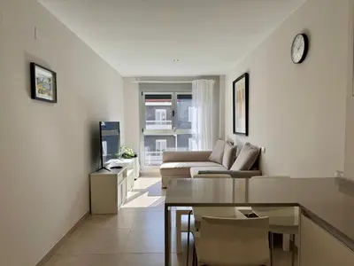 Zona de estar de Beach & City Apartment