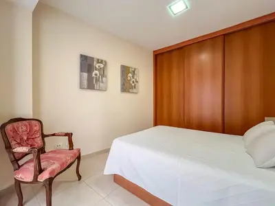 Cama o camas de una habitación en 2BR Deluxe Shine Flat - 1min Las Canteras