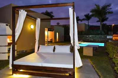 Cama o camas de una habitación en Elysium by VillaGranCanaria