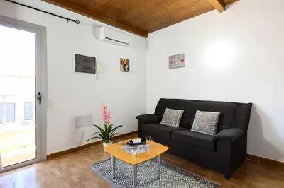 Zona de estar de Coquete Apartment,Near Airport,Balcony,Cozy