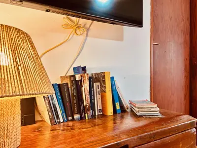 Biblioteca en el chalet de montaña