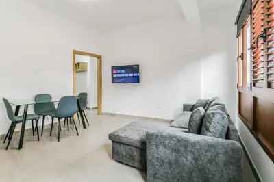 Zona de estar de Galdar Modern Suites
