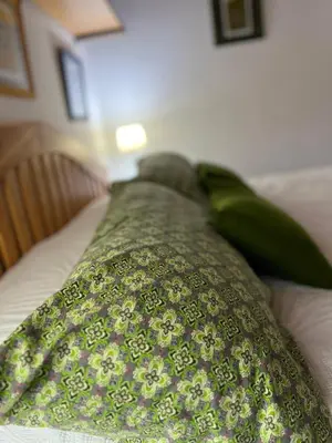 Cama o camas de una habitación en Las Terrazas Valleseco