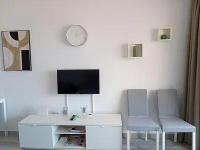 Una televisión o centro de entretenimiento en Casa Hilda