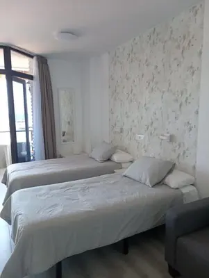 Cama o camas de una habitación en Casa Hilda