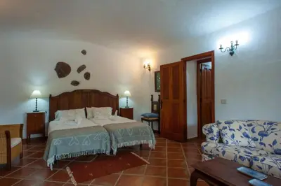 Cama o camas de una habitación en Casa Rural - Cueva del Pastor