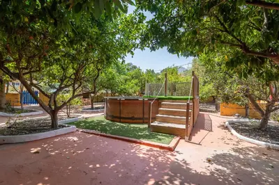 Jardín al aire libre en Villa Ojuelos Paraíso Natural