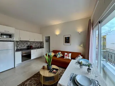 Una cocina o zona de cocina en Sea City Apartment