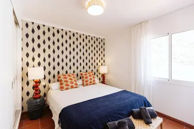 Cama o camas de una habitación en Apartamento en Pasito Blanco PTOM11