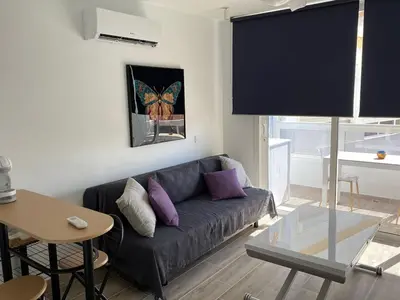 Zona de estar de 6 building Aloe - Free WiFi, Central, near playa dunes