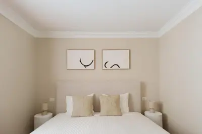 Cama o camas de una habitación en Playa del Cura Ocean View Apt