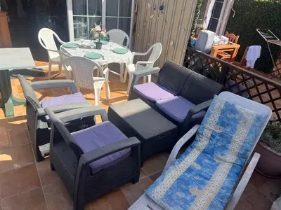 Zona de estar de Maison du Soleil