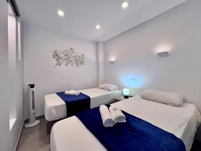 Cama o camas de una habitación en Canteras 2