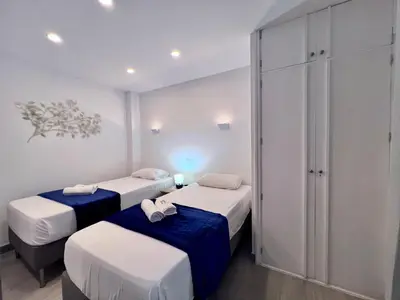 Cama o camas de una habitación en Canteras 2