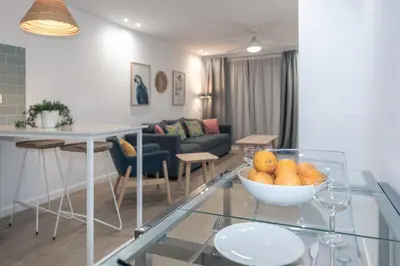Zona de estar de Sun&Beach la Strada by Canarias Homelidays