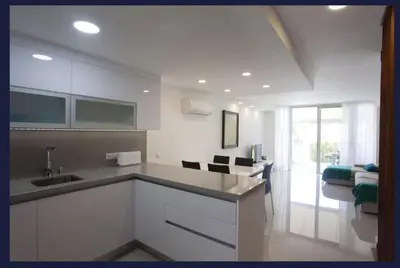 Una cocina o zona de cocina en Relax Blue Marlin Pasito Blanco