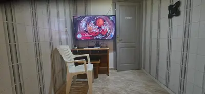 Una televisión o centro de entretenimiento en Apt Plaza 1 San Fernando