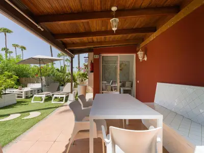 Zona de estar de Cozy house with private jacuzzi Maspalomas