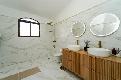 Un baño de Villa Flamingo