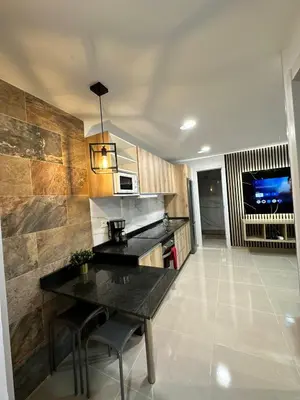 Una cocina o zona de cocina en Apartamento Anau 1D- Playa del inglés - Yumbo