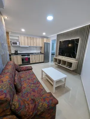 Una cocina o zona de cocina en Apartamento Anau 1D- Playa del inglés - Yumbo