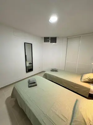 Cama o camas de una habitación en Apartamento Anau 1D- Playa del inglés - Yumbo